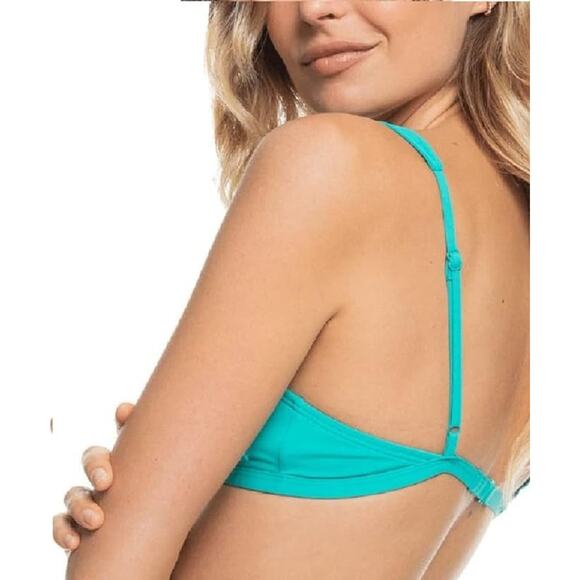 NEW Roxy Womens Solid Beach Classics Elongated Bikini Top MEDIUM - Picture 3 of 3